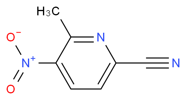 6-Methyl-5-nitropicolinonitrile_分子结构_CAS_65169-58-6)