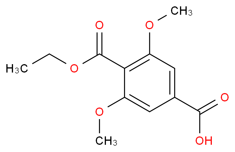 4-CARBETHOXY-3,5-DIMETHOXYBENZOIC ACID_分子结构_CAS_81028-93-5)