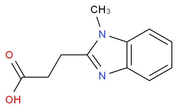 3-(1-Methyl-1H-benzoimidazol-2-yl)-propionic acid_分子结构_CAS_24786-75-2)