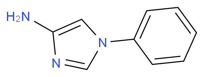 1-phenyl-1H-imidazol-4-amine_分子结构_CAS_158688-63-2