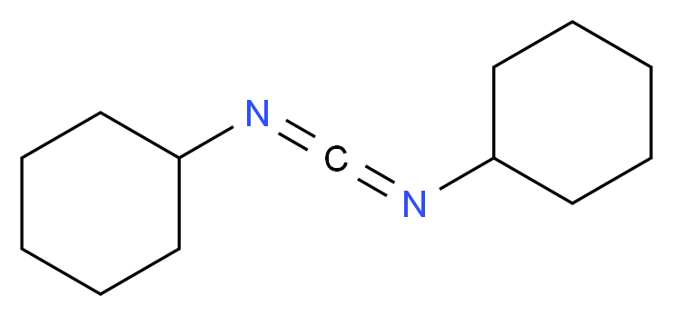 N-(N-cyclohexylcarboximidoyl)cyclohexanamine_分子结构_CAS_538-75-0