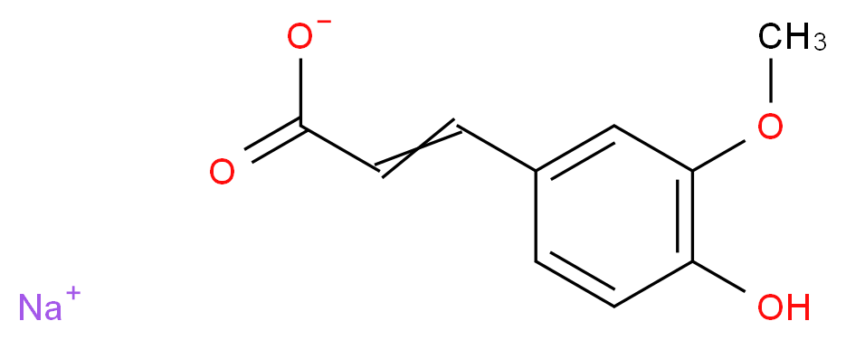 Sodium ferulate_分子结构_CAS_24276-84-4)