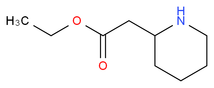 ethyl 2-(piperidin-2-yl)acetate_分子结构_CAS_2739-99-3