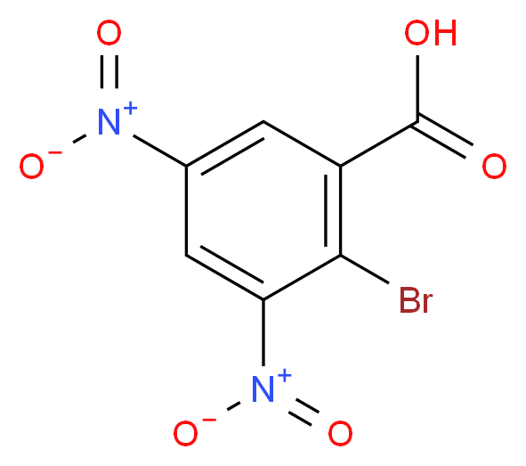 2-bromo-3,5-dinitrobenzoic acid_分子结构_CAS_116529-60-3