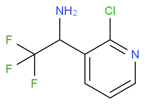 1-(2-chloropyridin-3-yl)-2,2,2-trifluoroethanamine_分子结构_CAS_1060811-92-8)