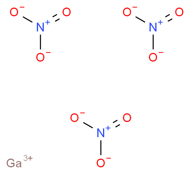 gallium(3+) ion trinitrate_分子结构_CAS_69365-72-6