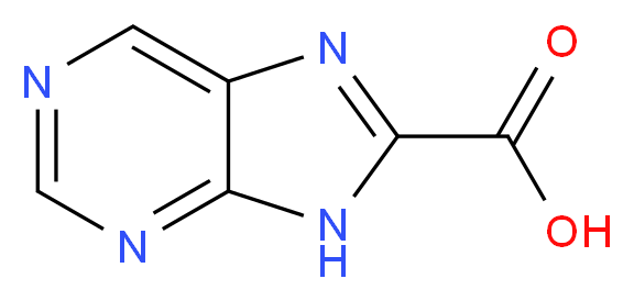 9H-purine-8-carboxylic acid_分子结构_CAS_28128-23-6