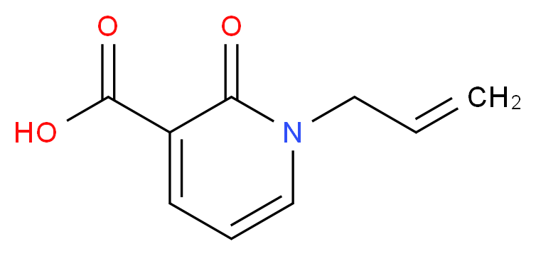 1-Allyl-2-oxo-1,2-dihydro-3-pyridinecarboxylic acid_分子结构_CAS_66158-33-6)