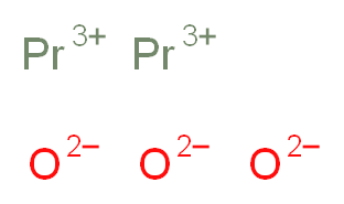 dipraseodymium(3+) ion trioxidandiide_分子结构_CAS_12036-32-7