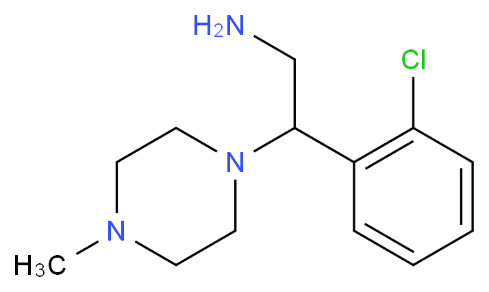 2-(2-Chloro-phenyl)-2-(4-methyl-piperazin-1-yl)-ethylamine_分子结构_CAS_)