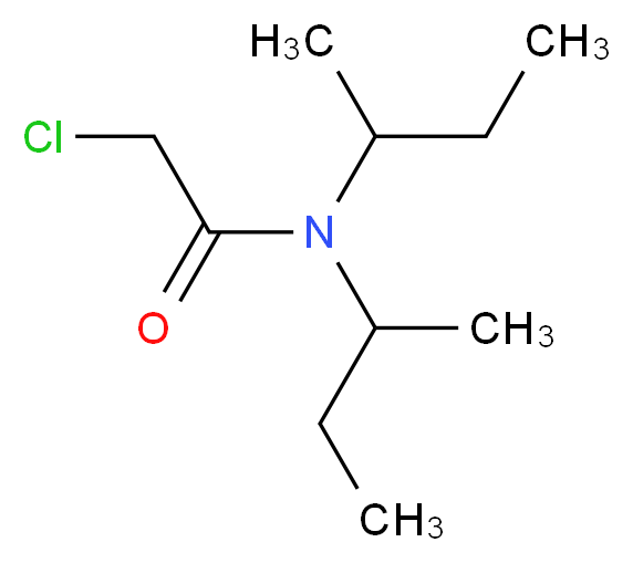 N,N-bis(butan-2-yl)-2-chloroacetamide_分子结构_CAS_32322-33-1