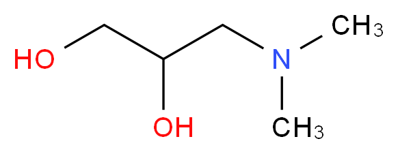 3-(Dimethylamino)-1,2-propanediol_分子结构_CAS_623-57-4)