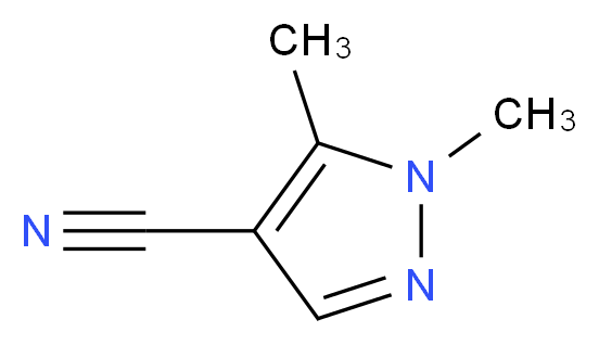 1,5-dimethyl-1H-pyrazole-4-carbonitrile_分子结构_CAS_856860-16-7