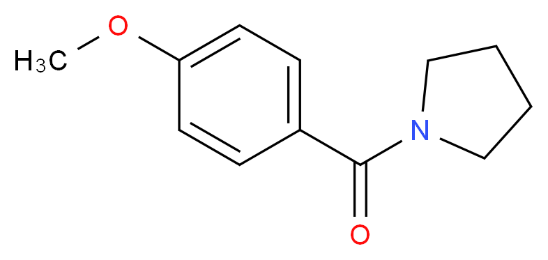 1-(4-methoxybenzoyl)pyrrolidine_分子结构_CAS_69838-98-8