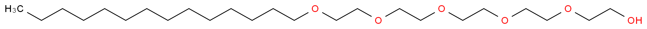 Pentaethylene glycol monotetradecyl ether_分子结构_CAS_92669-01-7)