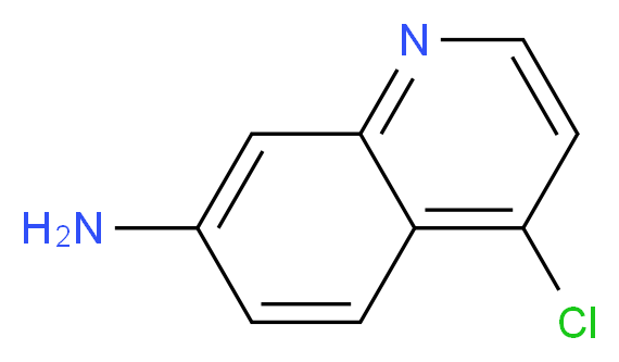 7-Amino-4-chloroquinoline_分子结构_CAS_)