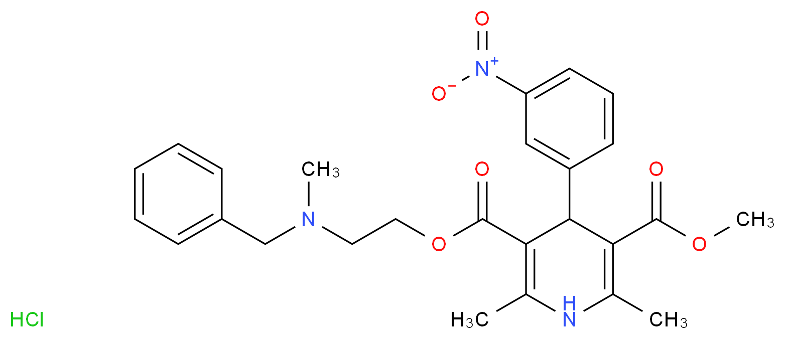 NICARDIPINE HYDROCHLORIDE_分子结构_CAS_54527-84-3)