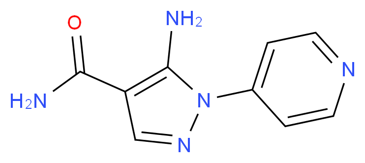 5-amino-1-(pyridin-4-yl)-1H-pyrazole-4-carboxamide_分子结构_CAS_)