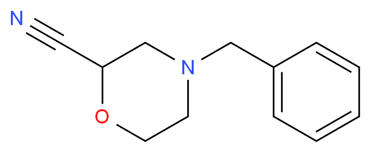 4-benzylmorpholine-2-carbonitrile_分子结构_CAS_126645-52-1