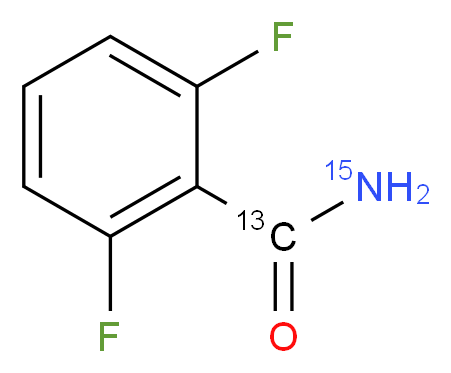 2,6-difluorobenzene-1-(<sup>1</sup><sup>5</sup>N)carboxamide_分子结构_CAS_1173021-01-6