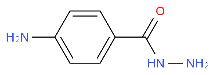4-aminobenzohydrazide_分子结构_CAS_5351-17-7