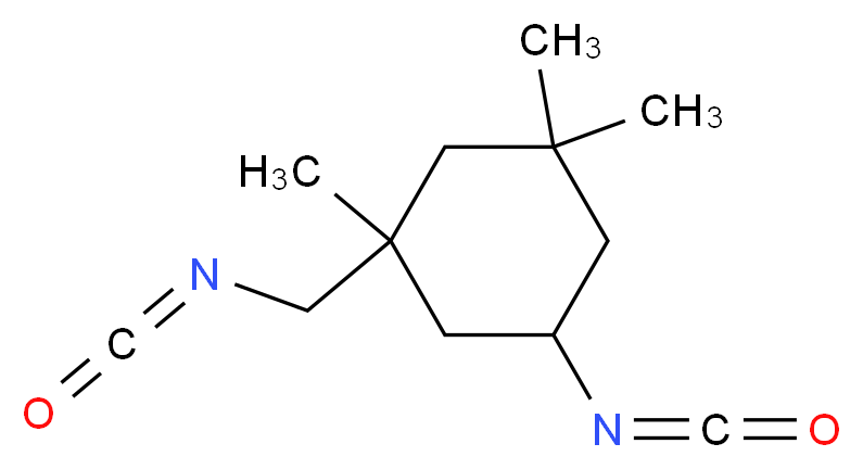 ISOPHORONE DIISOCYANATE_分子结构_CAS_4098-71-9)