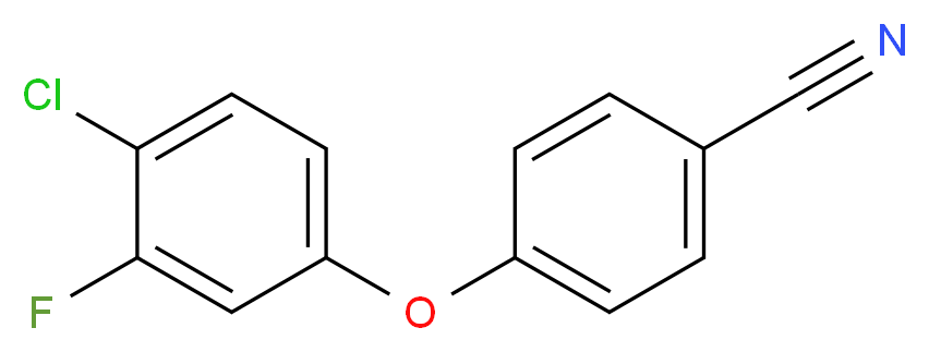 4-(4-Chloro-3-fluorophenoxy)benzenecarbonitrile_分子结构_CAS_)