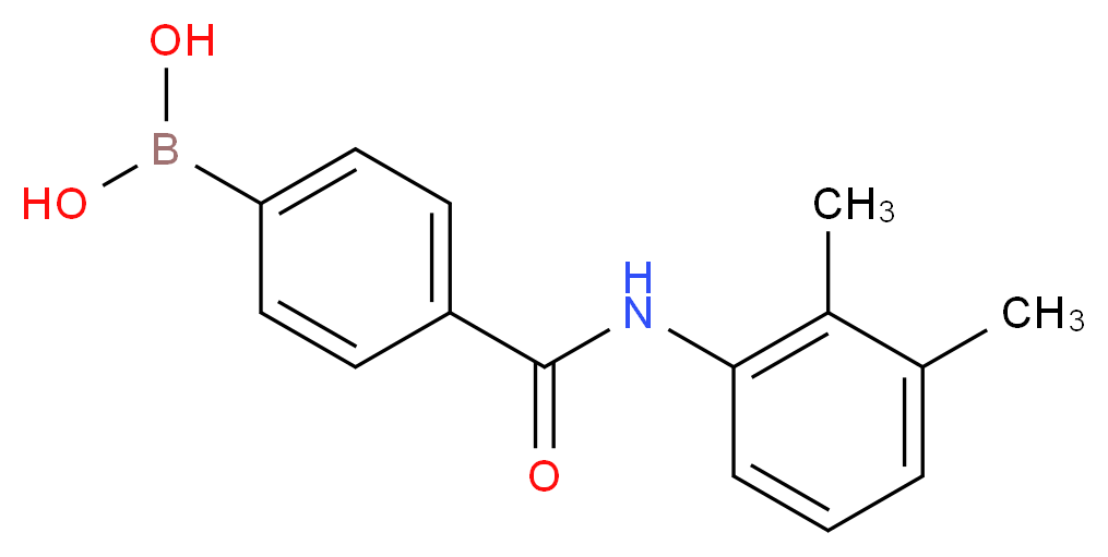 {4-[(2,3-dimethylphenyl)carbamoyl]phenyl}boronic acid_分子结构_CAS_913835-36-6