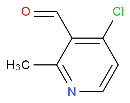 4-chloro-2-methylpyridine-3-carbaldehyde_分子结构_CAS_1060805-88-0