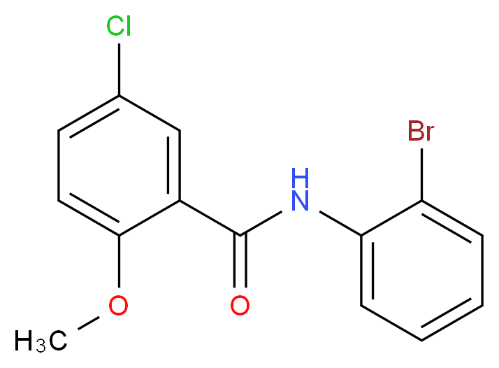 N-(2-bromophenyl)-5-chloro-2-methoxybenzamide_分子结构_CAS_349538-99-4)