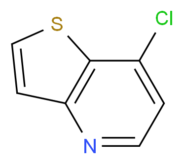 7-chlorothieno[3,2-b]pyridine_分子结构_CAS_69627-03-8