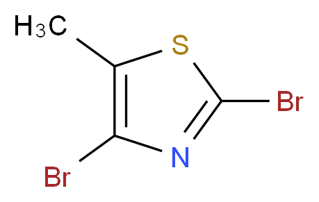 2,4-dibromo-5-methyl-1,3-thiazole_分子结构_CAS_1206708-88-4