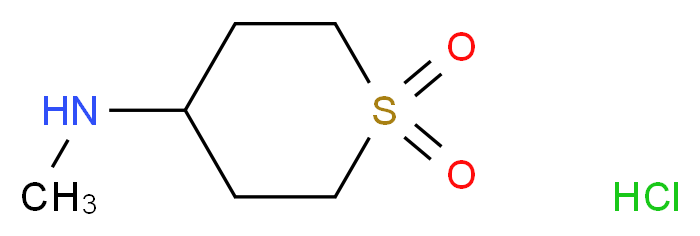 4-(methylamino)-1$l^{6}-thiane-1,1-dione hydrochloride_分子结构_CAS_)