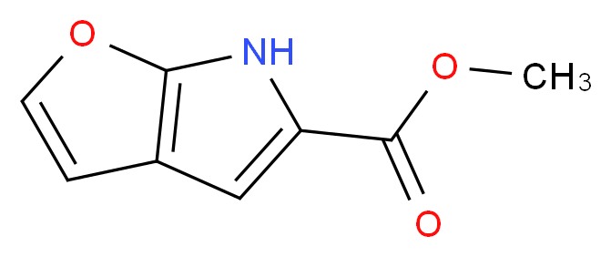 methyl 6H-furo[2,3-b]pyrrole-5-carboxylate_分子结构_CAS_201019-27-4