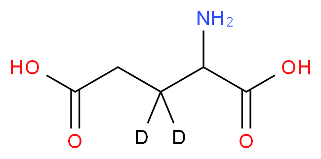 2-amino(3,3-<sup>2</sup>H<sub>2</sub>)pentanedioic acid_分子结构_CAS_53931-70-7
