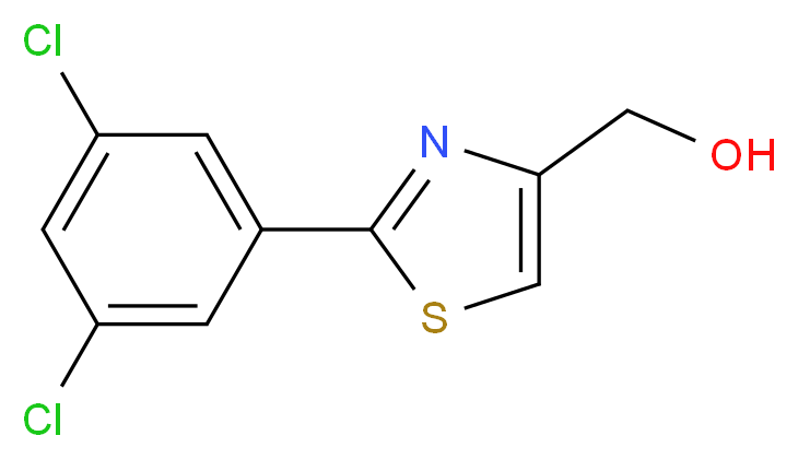 [2-(3,5-dichlorophenyl)-1,3-thiazol-4-yl]methanol_分子结构_CAS_)