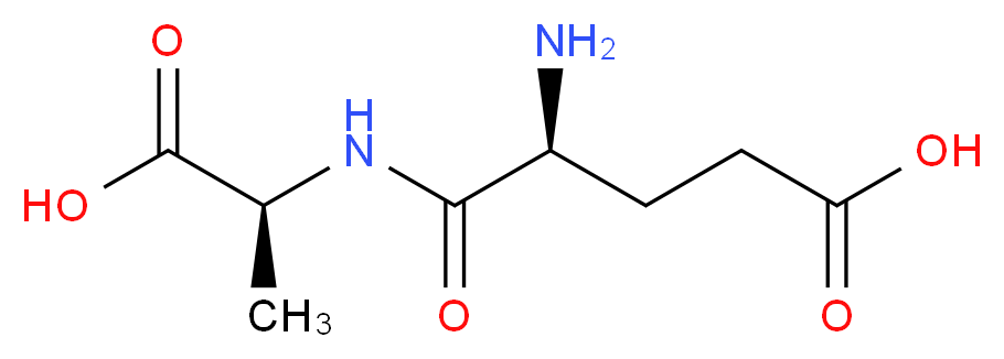 (4S)-4-amino-4-{[(1S)-1-carboxyethyl]carbamoyl}butanoic acid_分子结构_CAS_21064-18-6