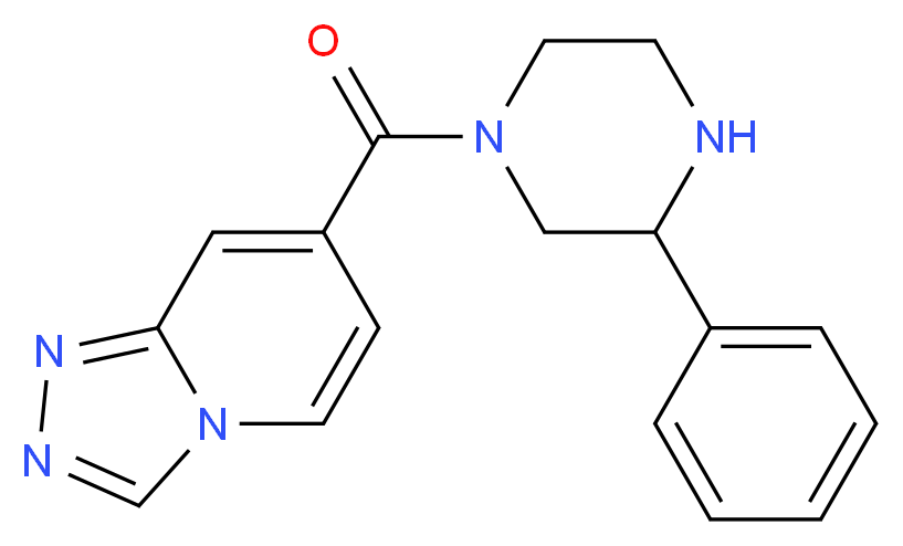 7-[(3-phenylpiperazin-1-yl)carbonyl][1,2,4]triazolo[4,3-a]pyridine_分子结构_CAS_)