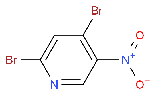 2,4-Dibromo-5-nitropyridine _分子结构_CAS_4487-57-4)