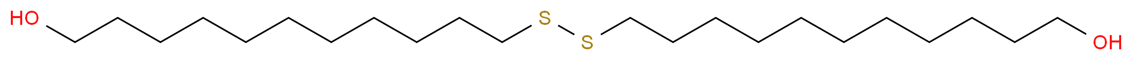 11-[(11-hydroxyundecyl)disulfanyl]undecan-1-ol_分子结构_CAS_119438-02-7