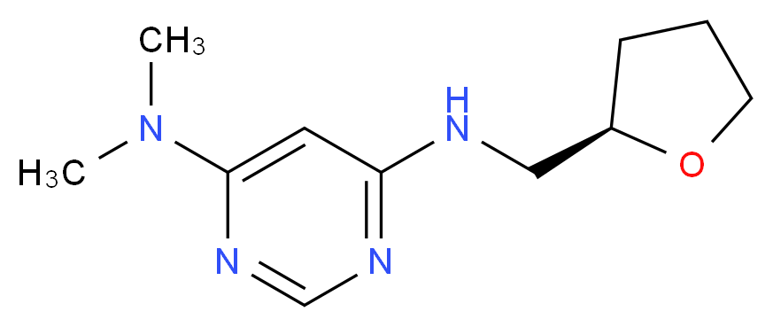 N,N-dimethyl-N'-[(2R*)-tetrahydro-2-furanylmethyl]-4,6-pyrimidinediamine_分子结构_CAS_)