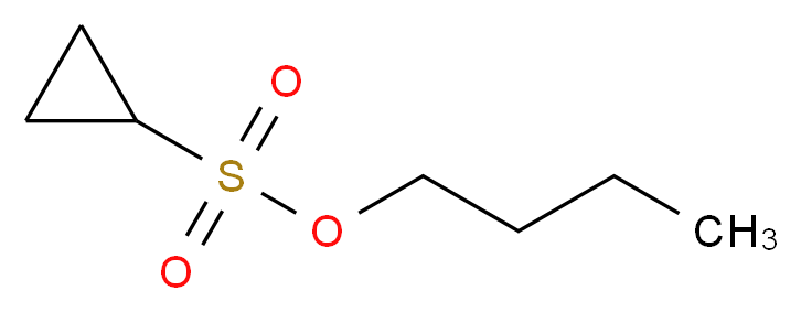 Butyl Cyclopropanesulfonate_分子结构_CAS_83635-12-5)