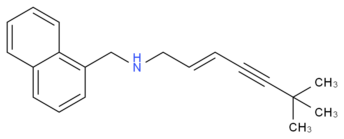 [(2E)-6,6-dimethylhept-2-en-4-yn-1-yl](naphthalen-1-ylmethyl)amine_分子结构_CAS_99473-11-7