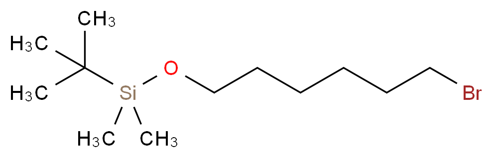 (6-溴己氧基)-叔丁基二甲基硅烷_分子结构_CAS_129368-70-3)