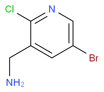 (5-BROMO-2-CHLOROPYRIDIN-3-YL)METHANAMINE_分子结构_CAS_1211581-73-5)