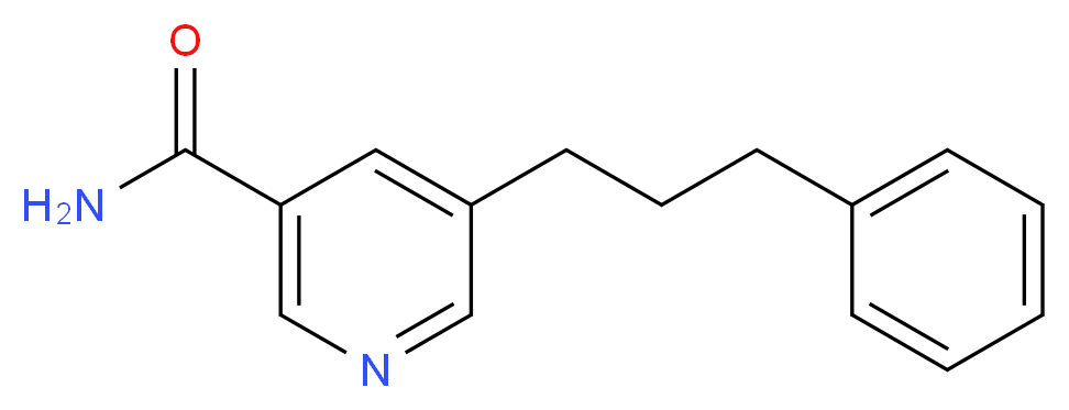 5-(3-phenylpropyl)nicotinamide_分子结构_CAS_)
