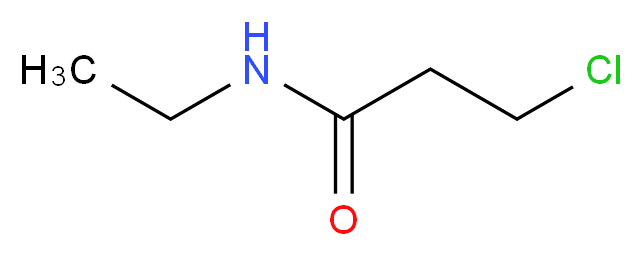 3-chloro-N-ethylpropanamide_分子结构_CAS_4269-31-2