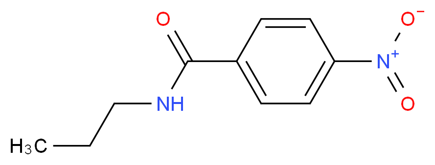 4-硝基-N-丙基苯甲酰胺_分子结构_CAS_2585-24-2)