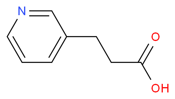 3-(pyridin-3-yl)propanoic acid_分子结构_CAS_3724-19-4