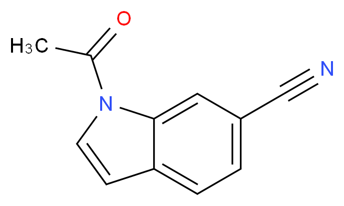 1-acetyl-1H-indole-6-carbonitrile_分子结构_CAS_1017791-09-1